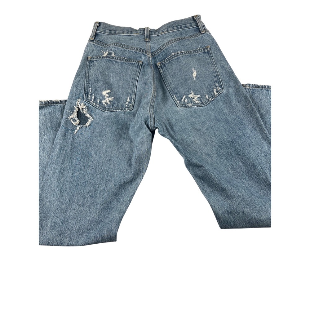 AGOLDE 90s Mid Rise Loose Fit Distressed Jean Light Wash streetwear baggy grunge